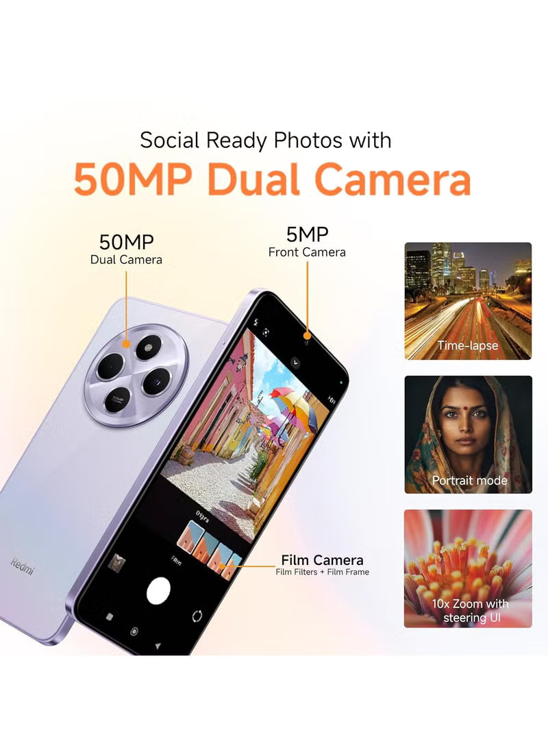Redmi A4 5G – 4GB RAM 128GB Storage Sparkle Purple IND