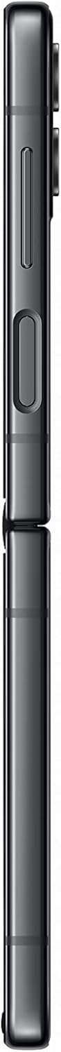 هاتف ذكي Samsung Galaxy Z Flip4 ثنائي الشريحة بذاكرة 512 جيجابايت وذاكرة وصول عشوائي (RAM) سعة 8 جيجابايت (GSM فقط | لا يدعم CDMA) مفتوح من المصنع يدعم تقنية 5G (رمادي) - الإصدار الدولي