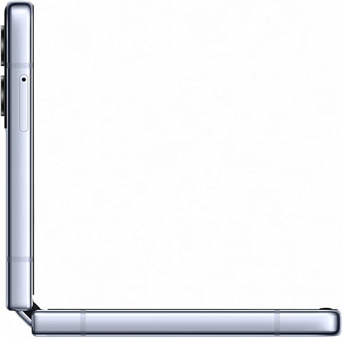 هاتف ذكي Samsung Galaxy Z Flip4 ثنائي الشريحة بذاكرة 512 جيجابايت وذاكرة وصول عشوائي (RAM) سعة 8 جيجابايت (GSM فقط | لا يدعم CDMA) مفتوح من المصنع يدعم تقنية 5G (أزرق) - إصدار دولي
