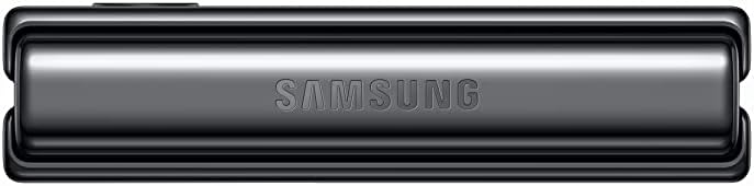 هاتف ذكي Samsung Galaxy Z Flip4 ثنائي الشريحة بذاكرة 512 جيجابايت وذاكرة وصول عشوائي (RAM) سعة 8 جيجابايت (GSM فقط | لا يدعم CDMA) مفتوح من المصنع يدعم تقنية 5G (رمادي) - الإصدار الدولي