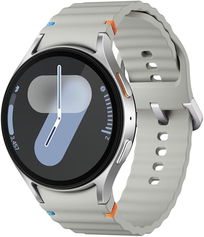 ساعة سامسونج جالاكسي Ai Watch 7 (إصدار أمريكا اللاتينية SM-L310N) (44 مم) - نصائح صحية بلوتوث، تتبع معدل ضربات القلب، مراقبة النوم، متتبع اللياقة البدنية (فضي)