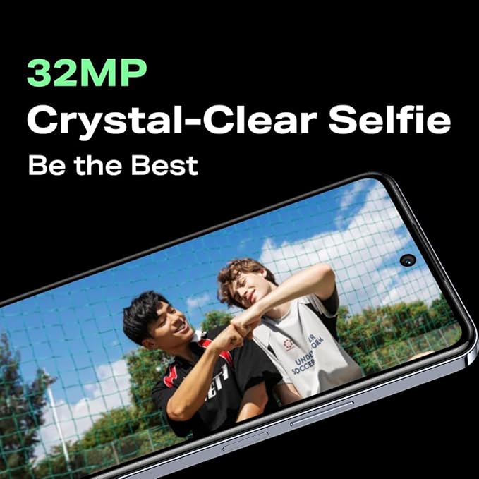 هاتف INFINIX HOT 40 Pro سعة 256 جيجابايت وذاكرة وصول عشوائي (RAM) سعة 8 جيجابايت (4G) الإصدار الدولي (أسود ستارليت)