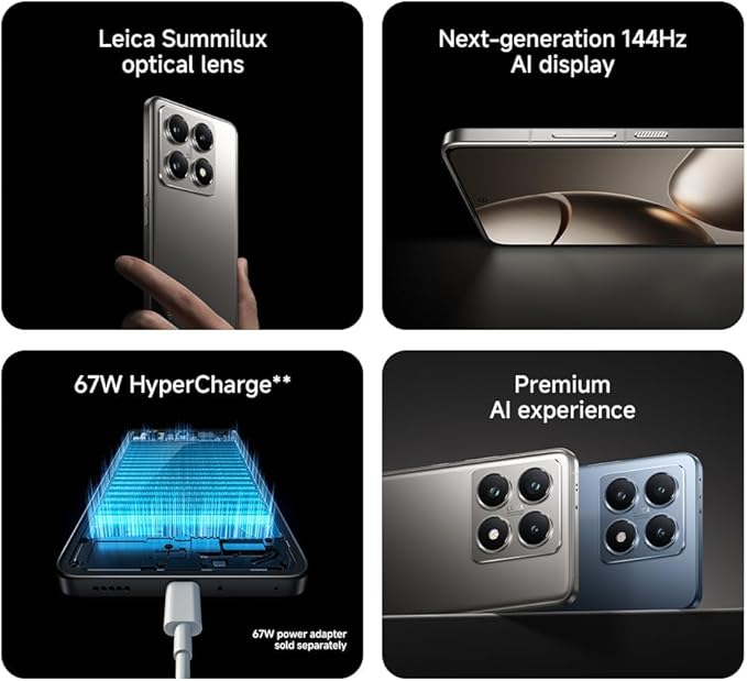 Xiaomi 14T 5G – Titan Gray 12GB RAM 256GB