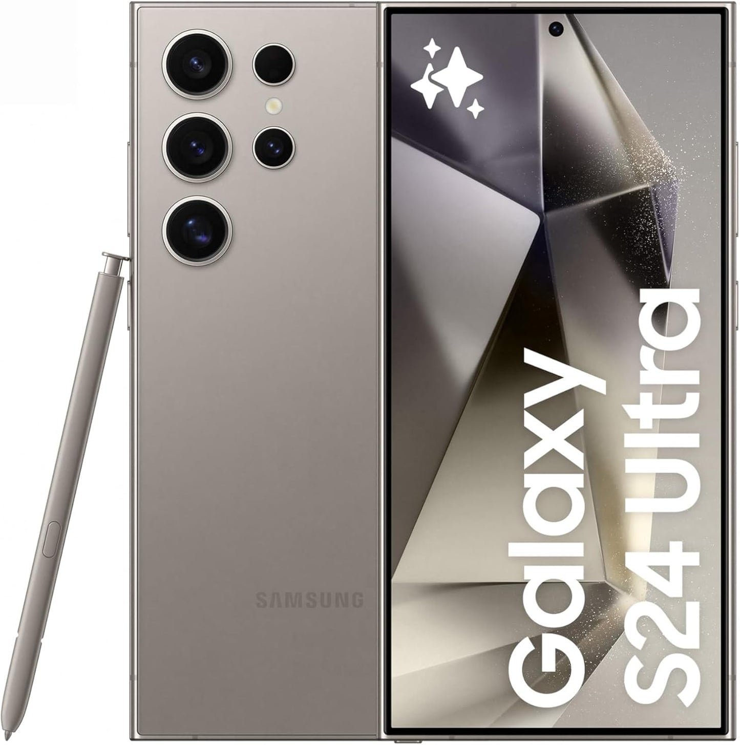 SAMSUNG Galaxy S24 Ultra, AI Phone, 256GB Storage, Titanium Gray, 12GB RAM, Android Smartphone, 200MP Camera, S Pen, Long Battery Life (UAE Version)