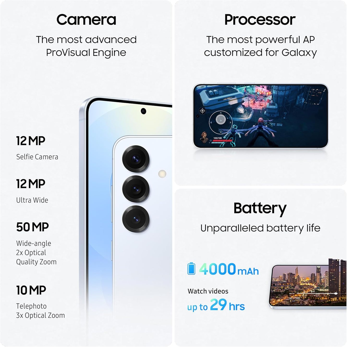 Samsung Galaxy S25+ (Plus) – Navy 12GB RAM 256GB Storage, 5G Smartphone, AI-Powered, 50MP Pro Camera