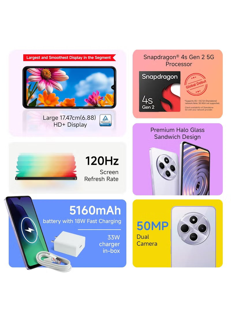 Redmi A4 5G – 4GB RAM 128GB Storage Sparkle Purple IND