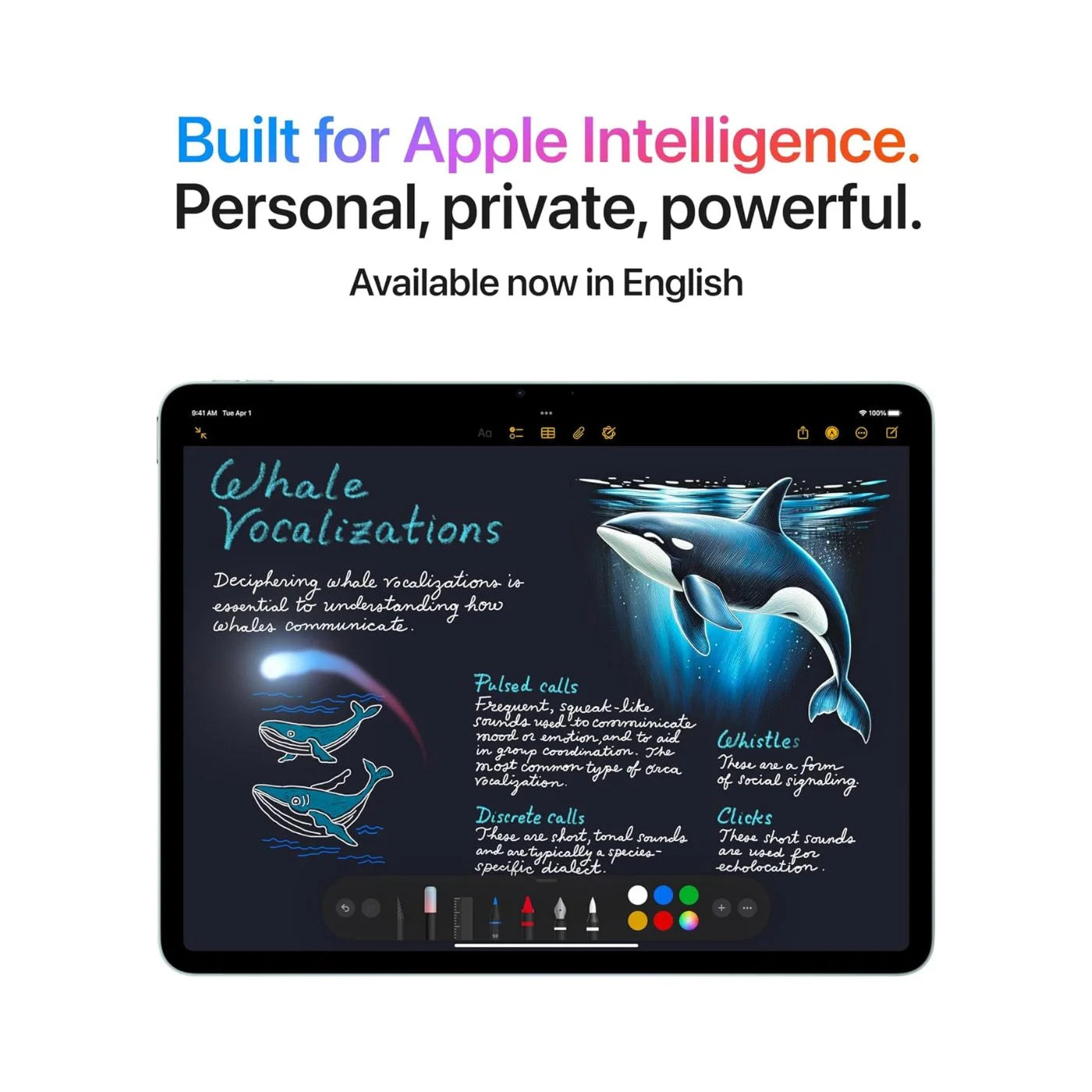 Apple iPad Air (7th Generation) 11-inch, M3 chip, Wi-Fi + Cellular, 128GB – Starlight