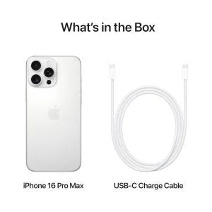 Apple iPhone 16 Pro Max 256GB White Titanium HK