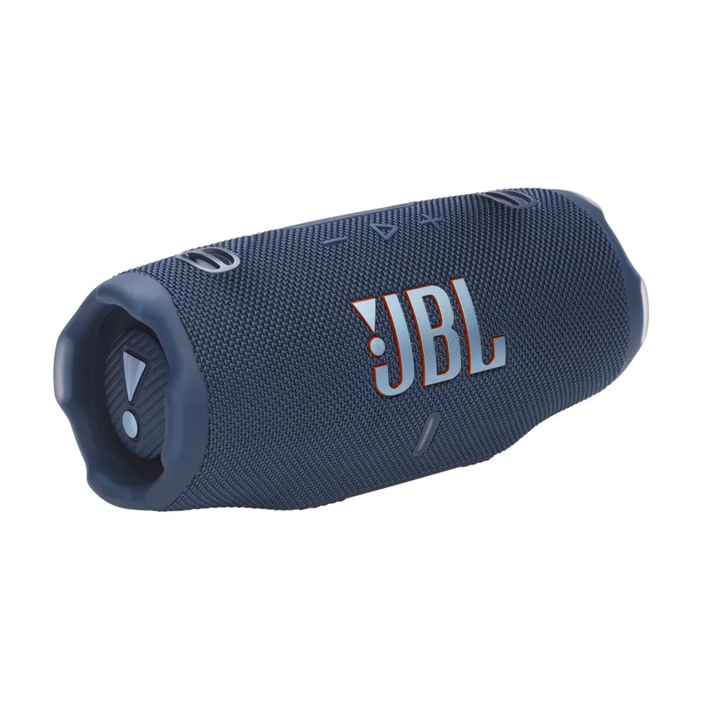 JBL Charge 6 - مكبر صوت بلوتوث محمول مقاوم للماء والسقوط مع بنك طاقة مدمج، اتصال متعدد السماعات عبر Auracast، وقت تشغيل يصل إلى 28 ساعة، شحن سريع، وصوت قوي - أزرق