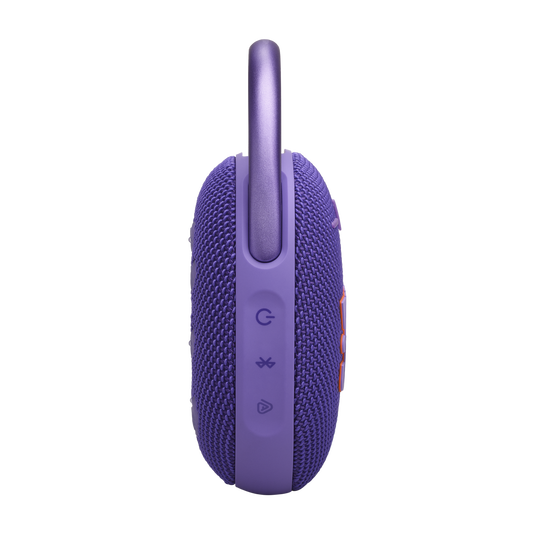 مكبر صوت JBL Clip 5 المقاوم للماء بتقنية البلوتوث - محمول للغاية، مدة تشغيل تصل إلى 12 ساعة، يدعم تقنية AURACAST (اتصال متعدد السماعات)، JBLCLIP5PUR، أرجواني