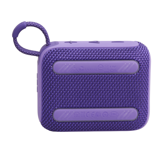JBL GO 4 - مكبر صوت بلوتوث محمول للغاية مع تقنية AURACAST، صوت قوي، مدة تشغيل تصل إلى 15 ساعة وتصميم أنيق، JBLGO4PUR، بنفسجي