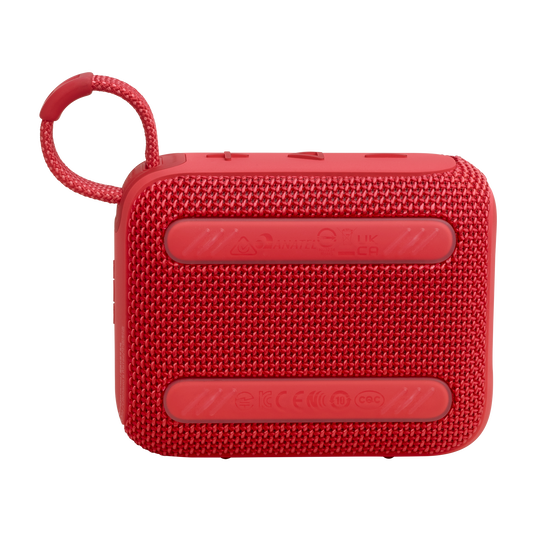 JBL GO 4 - مكبر صوت بلوتوث محمول للغاية مع تقنية AURACAST، صوت قوي، مدة تشغيل تصل إلى 15 ساعة وتصميم أنيق، JBLGO4RED، أحمر