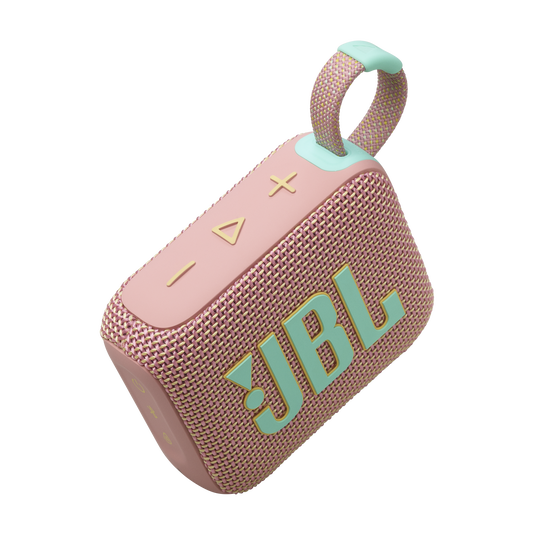 JBL GO 4 - مكبر صوت بلوتوث محمول للغاية مع تقنية AURACAST، صوت قوي، مدة تشغيل تصل إلى 15 ساعة وتصميم أنيق، JBLGO4PINK، وردي