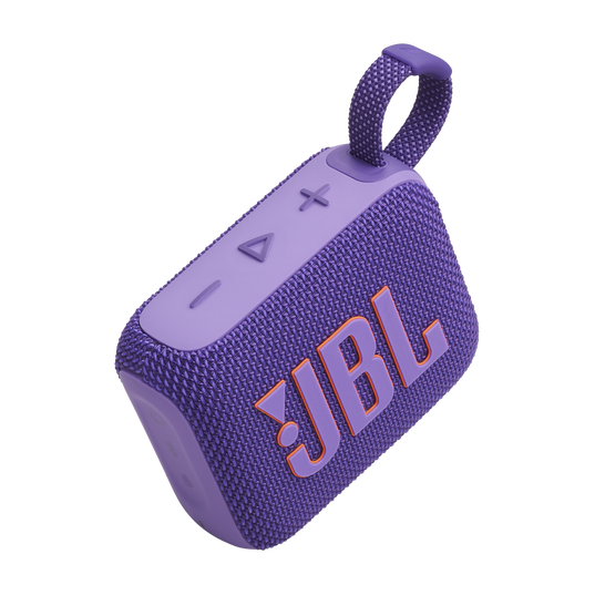 JBL GO 4 - مكبر صوت بلوتوث محمول للغاية مع تقنية AURACAST، صوت قوي، مدة تشغيل تصل إلى 15 ساعة وتصميم أنيق، JBLGO4PUR، بنفسجي