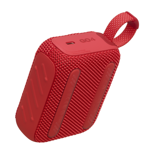 JBL GO 4 - مكبر صوت بلوتوث محمول للغاية مع تقنية AURACAST، صوت قوي، مدة تشغيل تصل إلى 15 ساعة وتصميم أنيق، JBLGO4RED، أحمر