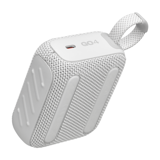 JBL GO 4 - مكبر صوت بلوتوث محمول للغاية مع تقنية AURACAST، صوت قوي، مدة تشغيل تصل إلى 15 ساعة وتصميم أنيق، JBLGO4WHT، أبيض