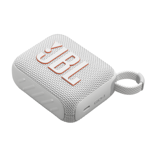JBL GO 4 - مكبر صوت بلوتوث محمول للغاية مع تقنية AURACAST، صوت قوي، مدة تشغيل تصل إلى 15 ساعة وتصميم أنيق، JBLGO4WHT، أبيض