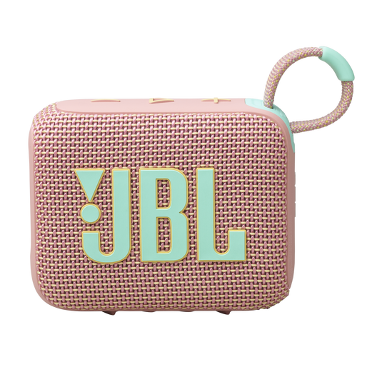 JBL GO 4 - مكبر صوت بلوتوث محمول للغاية مع تقنية AURACAST، صوت قوي، مدة تشغيل تصل إلى 15 ساعة وتصميم أنيق، JBLGO4PINK، وردي