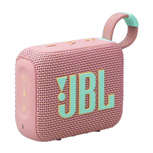 JBL GO 4 - مكبر صوت بلوتوث محمول للغاية مع تقنية AURACAST، صوت قوي، مدة تشغيل تصل إلى 15 ساعة وتصميم أنيق، JBLGO4PINK، وردي
