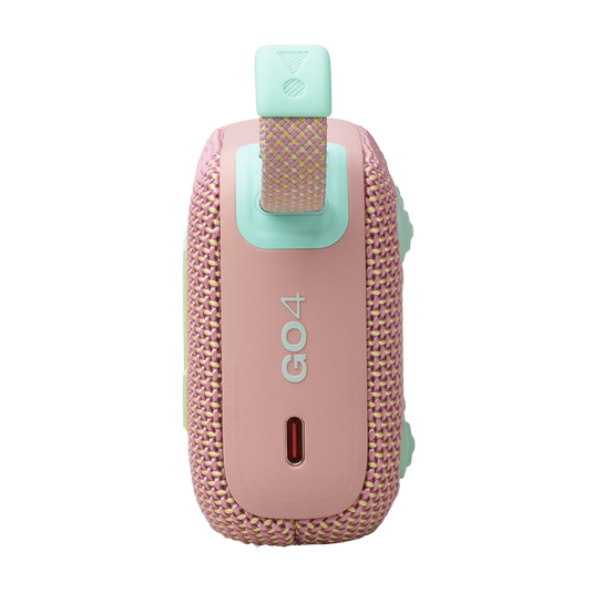 JBL GO 4 - مكبر صوت بلوتوث محمول للغاية مع تقنية AURACAST، صوت قوي، مدة تشغيل تصل إلى 15 ساعة وتصميم أنيق، JBLGO4PINK، وردي