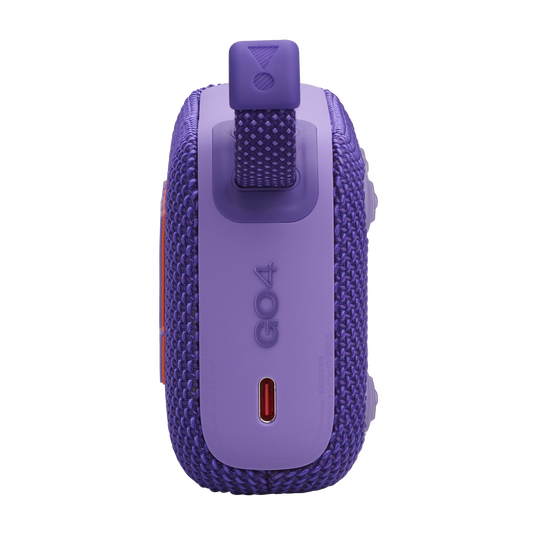 JBL GO 4 - مكبر صوت بلوتوث محمول للغاية مع تقنية AURACAST، صوت قوي، مدة تشغيل تصل إلى 15 ساعة وتصميم أنيق، JBLGO4PUR، بنفسجي