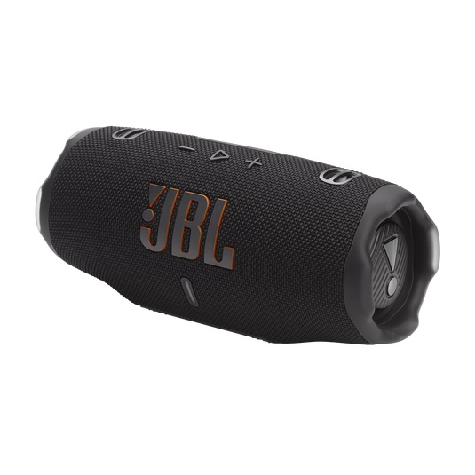 JBL Charge 6 - Portable Waterproof And Drop-Proof Bluetooth Speaker With Built-In Power Bank, Multi-Speaker Connection Via Auracast, Up To 28 Hours Playtime, Fast Charging, And Powerful Sound- Black