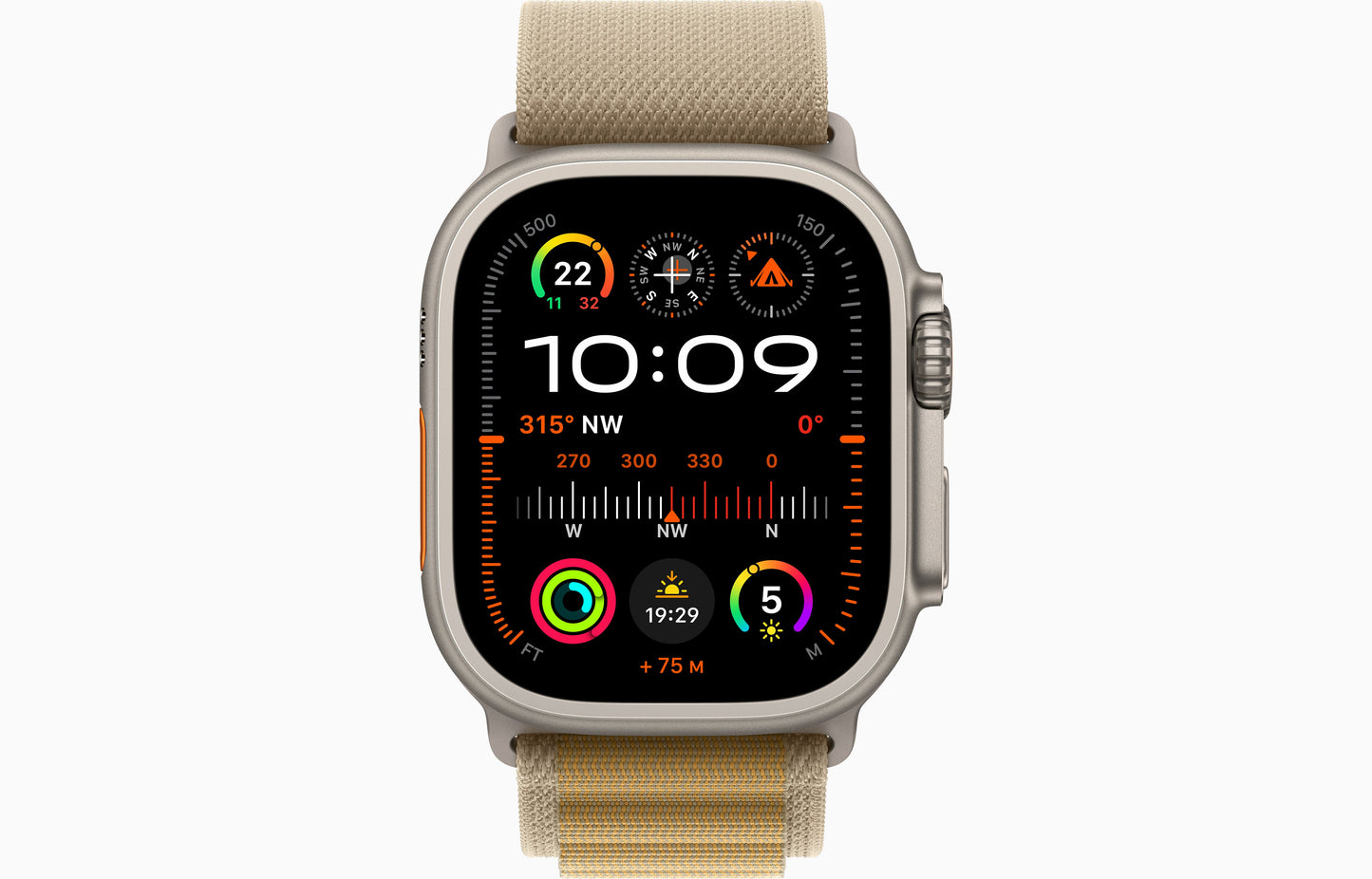 Apple Watch Ultra 2 GPS + Cellular 49mm Natural Titanium Case with Navy Alpine Loop