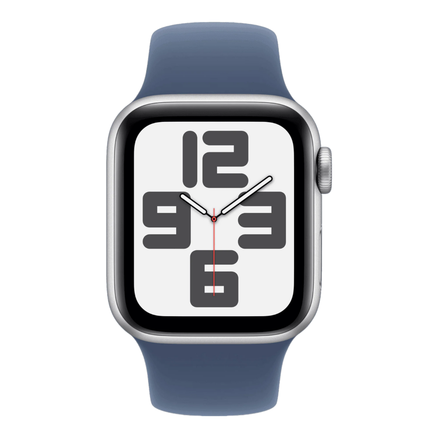 Apple Watch SE (2nd Gen), 40mm, GPS-only, Silver Case,Storm Denim Sport Band