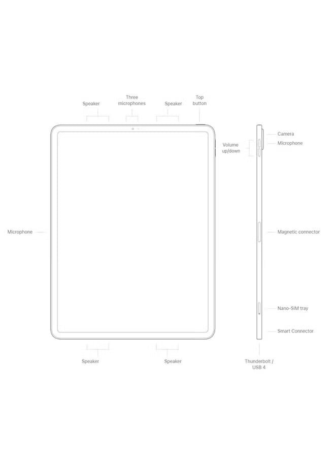Apple iPad Pro 12.9-inch , 256GB, Wi‑Fi, Silver