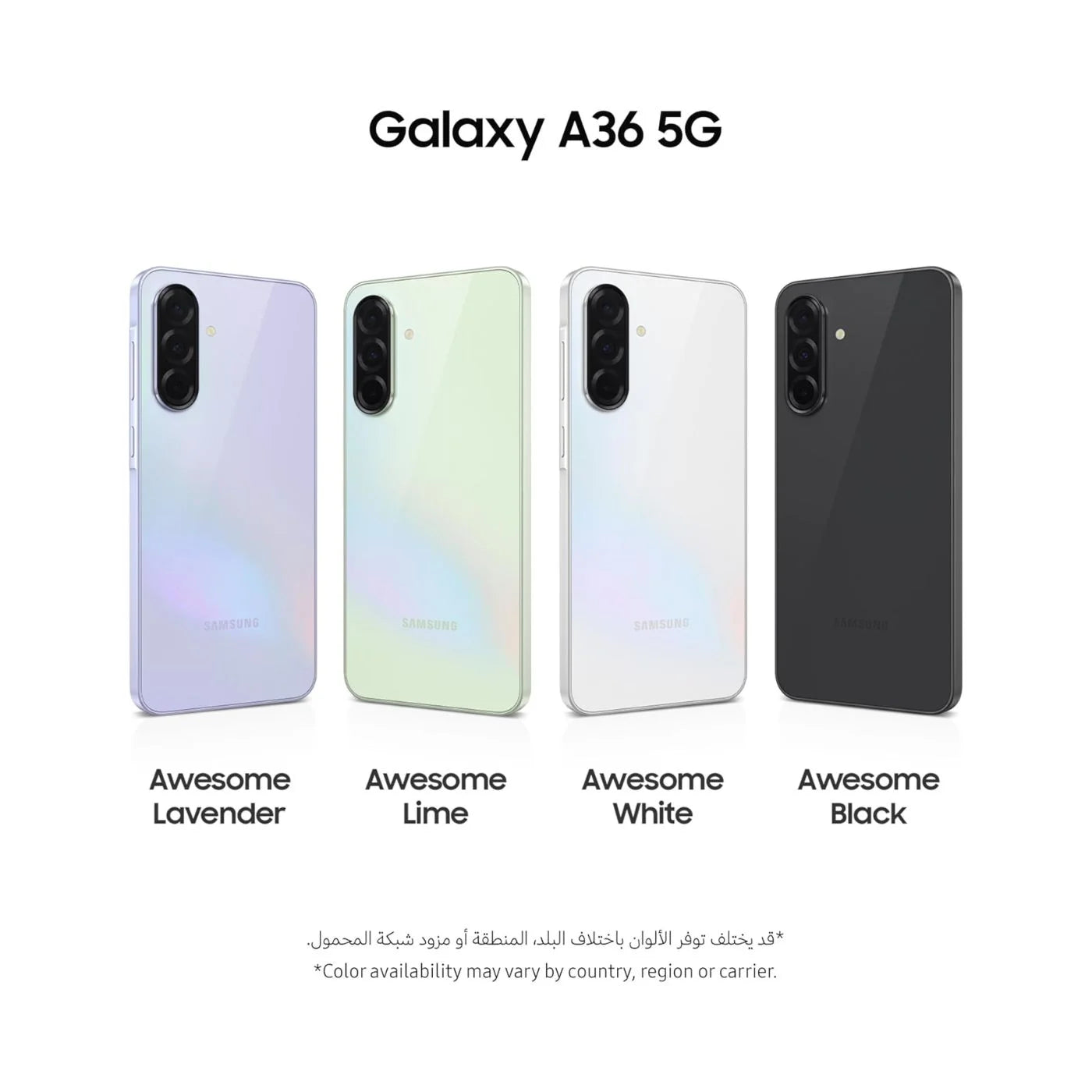 Samsung Galaxy A36 5G – Awesome Black 8GB RAM 128GB Storage, Dual SIM, 5G Smartphone – TRA