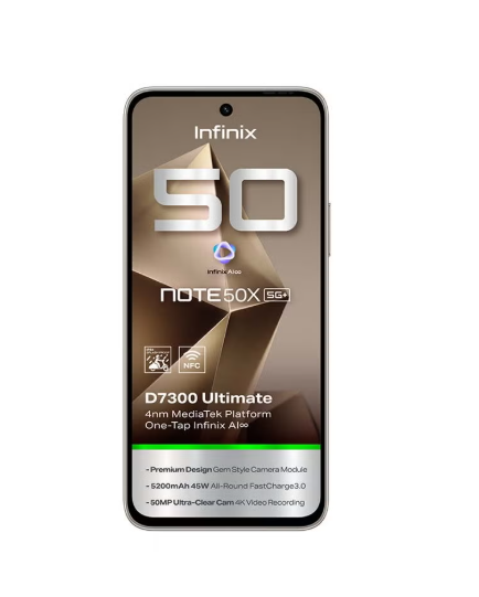 Infinix Note 50 X Dual SIM Titanium Grey 16GB (8+8) RAM 256GB 5G - Middle East Version