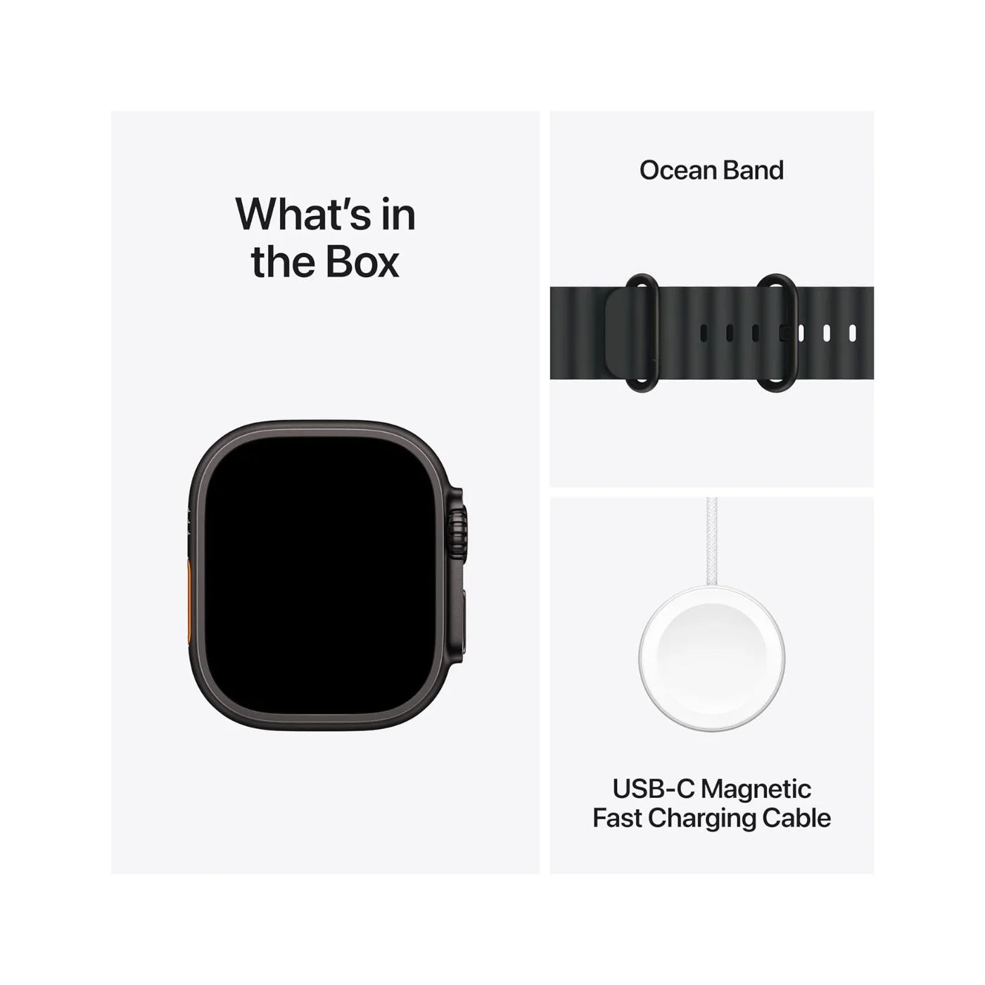 Apple Watch Ultra 2 GPS + Cellular 49mm Black Titanium Case with Black Ocean Band