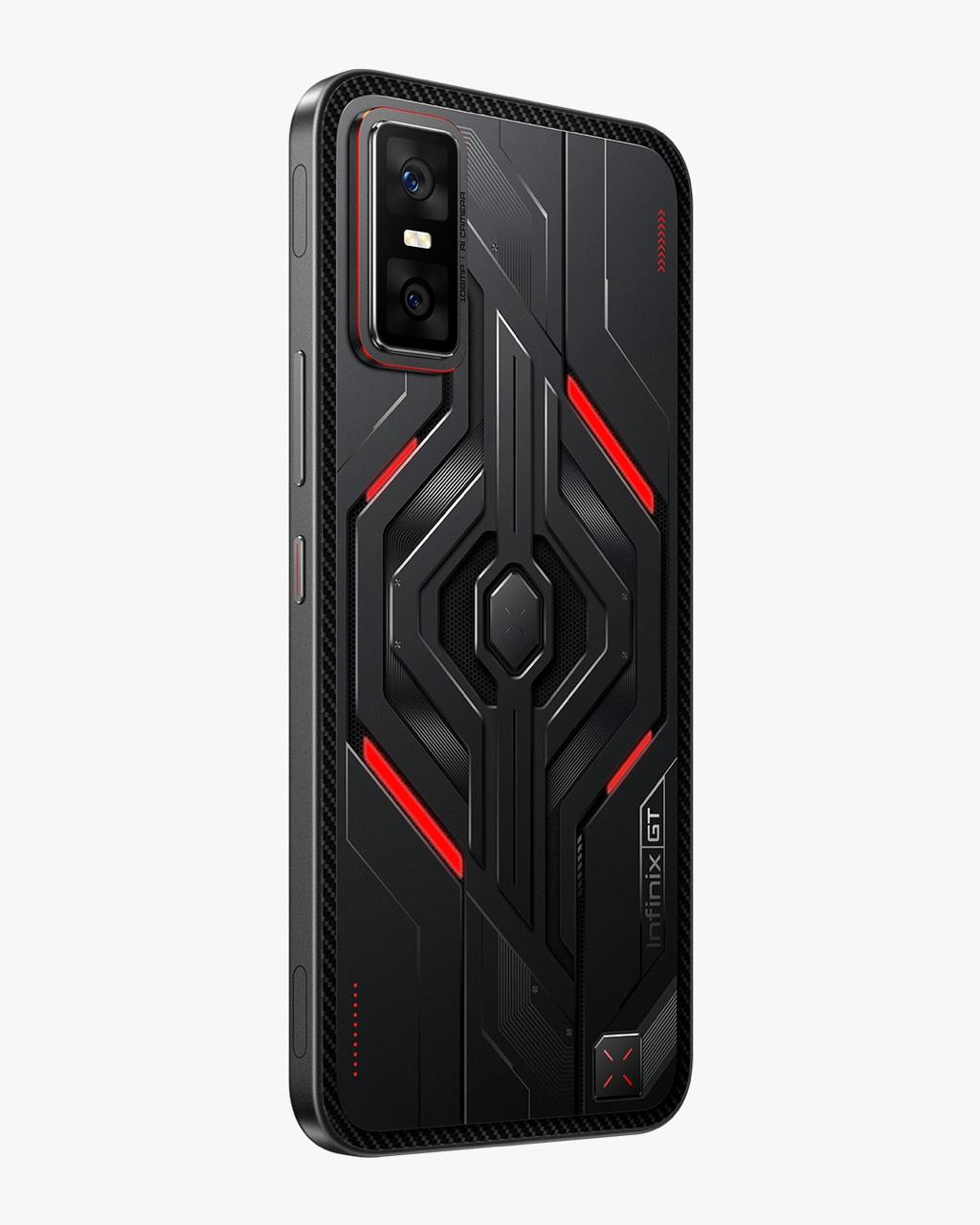 هاتف Infinix GT 30 pro ثنائي الشريحة بلون داكن وذاكرة وصول عشوائي (RAM) سعة 12 جيجابايت وذاكرة داخلية سعة 512 جيجابايت وشبكة الجيل الخامس مع مبرد MAGCHARGE وحافظة GT -