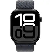 Apple Watch Series 10 GPS 46mm Jet Black Aluminum Case with Ink Sport Loop