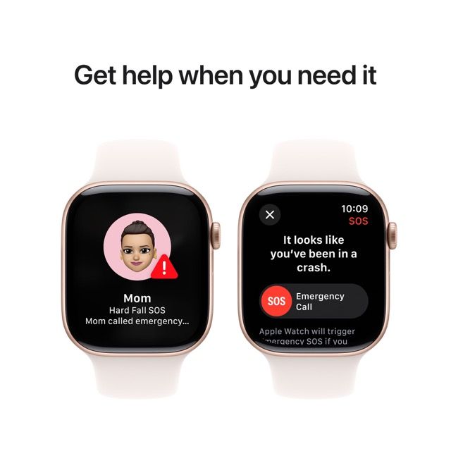 Apple Watch Series 10 GPS 42mm – Rose Gold Aluminum Case with Light Blush Sport Band (S/M)
