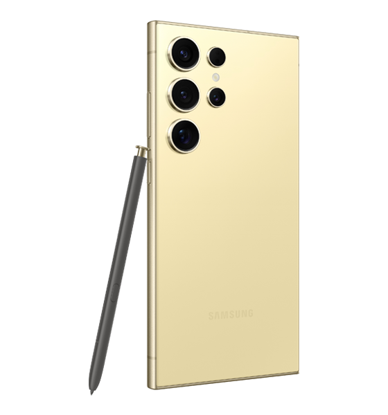 Samsung Galaxy S24 Ultra – Titanium Yellow 12GB RAM 256GB Storage, Dual SIM, 5G, AI Smartphone, S Pen
