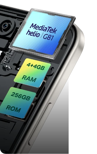 هاتف Infinix HOT 50I X6531B الذكي، 128 جيجابايت، 4 جيجابايت رام، أسود أنيق، إصدار الشرق الأوسط