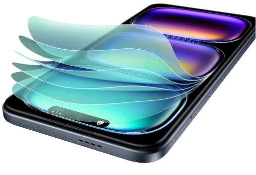 هاتف Infinix HOT 50I X6531B الذكي غير المقفل، 256 جيجابايت، 4 جيجابايت رام، أسود أنيق، إصدار الشرق الأوسط (رمادي تيتانيوم)
