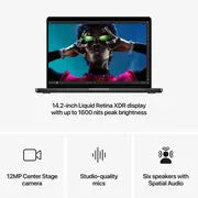 Apple MacBook Pro 14-inch, M4, 16GB, 512GB SSD – Space Black