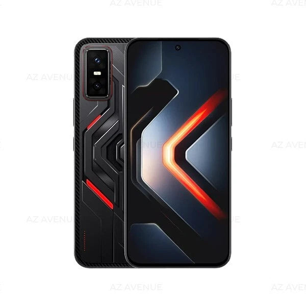 هاتف Infinix GT 30 pro ثنائي الشريحة بلون داكن وذاكرة وصول عشوائي (RAM) سعة 12 جيجابايت وذاكرة داخلية سعة 512 جيجابايت وشبكة الجيل الخامس مع مبرد MAGCHARGE وحافظة GT -