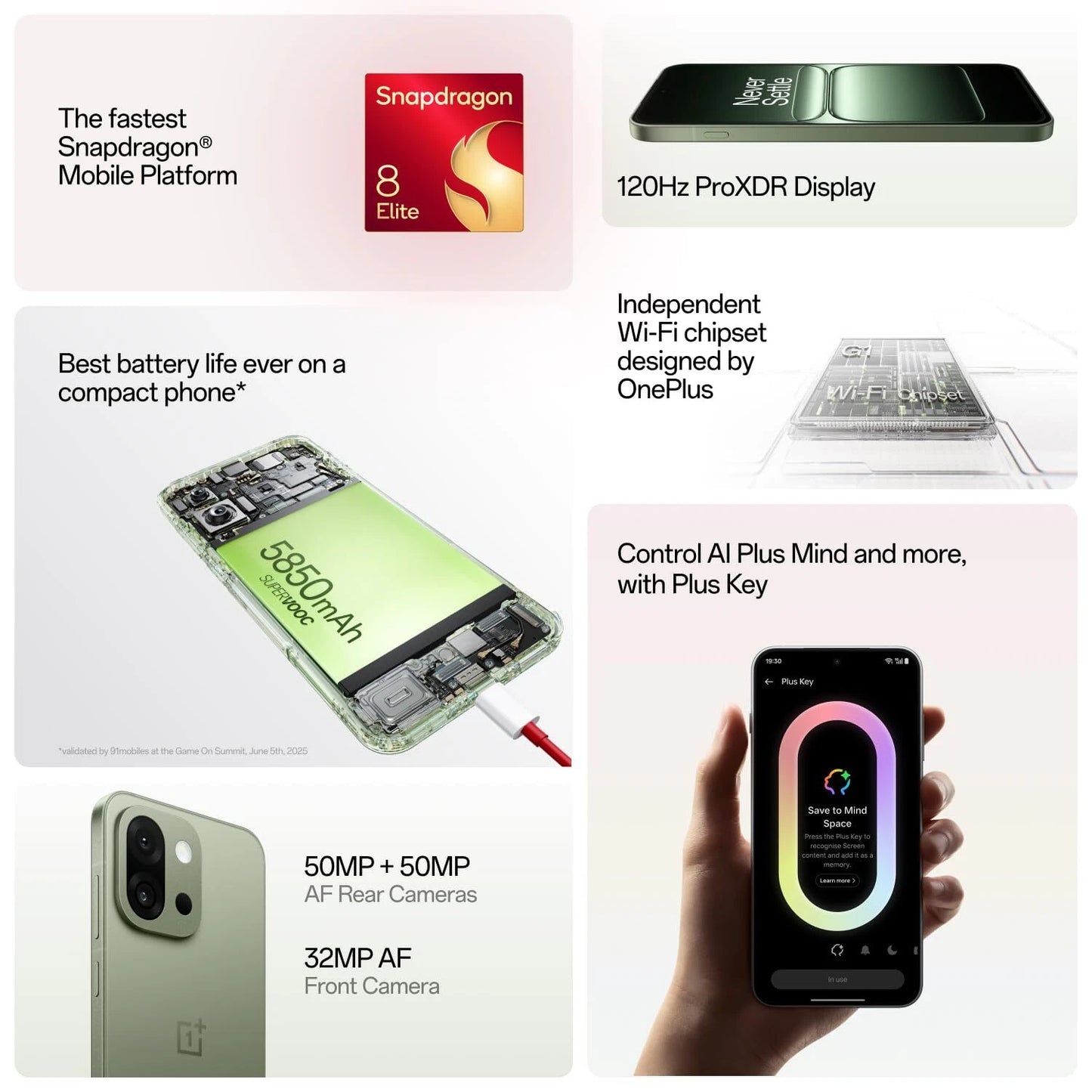 OnePlus 13s (12GB+256GB Green)Snapdragon® 8 Elite NFC Smarter AI Indian Version.