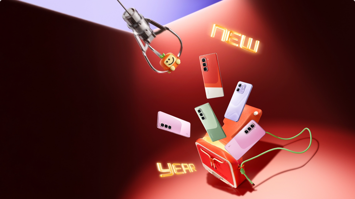هاتف Infinix HOT 50I X6531B الذكي غير المقفل، 256 جيجابايت، 4 جيجابايت رام، أسود أنيق، إصدار الشرق الأوسط (رمادي تيتانيوم)