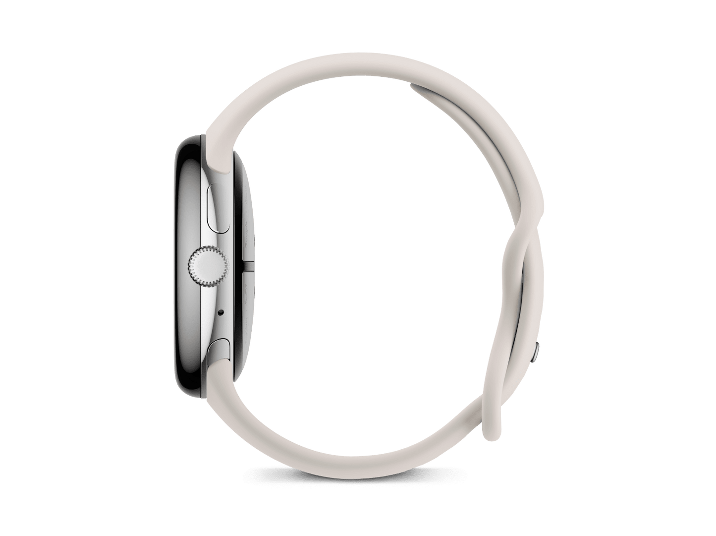 Google Pixel Watch 3 (45mm) - Android Smartwatch with Heart Rate Tracking, Advanced Running from Fitbit, Fitness Insights, 24-Hour Battery - Polished Silver Aluminium Case - Porcelain Band - Wi-Fi