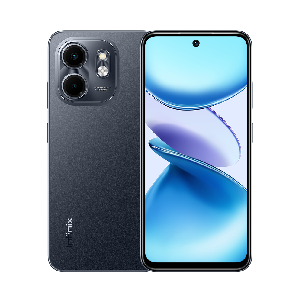 Infinix Smart 9, 4GB RAM, 128GB ROM, 6.7" HD Display, 13MP Dual AI Rear Camera, 8MP Front Camera, 5000 mAh Battery, Android 14 (Metallic Black)