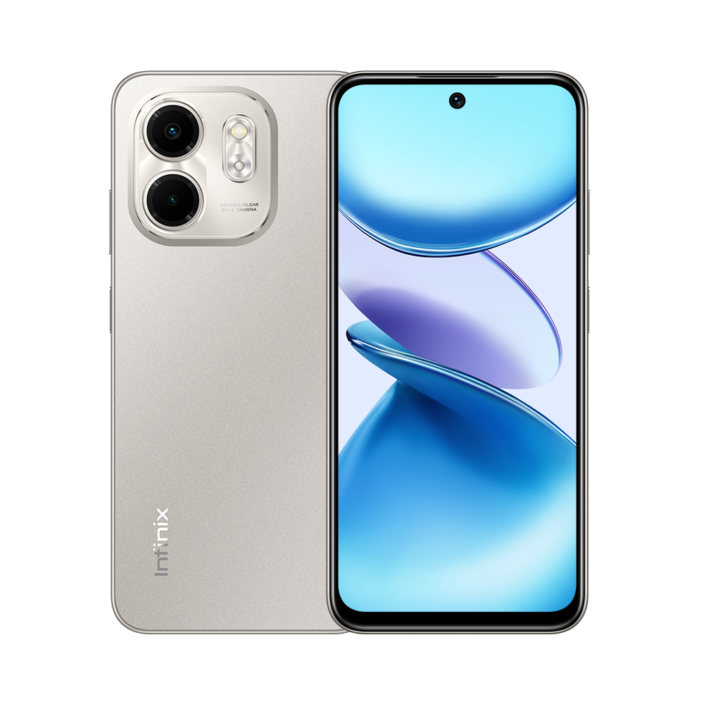 Infinix Smart 9, 3GB RAM, 64GB ROM, 6.7" HD Display, 13MP Dual AI Rear Camera, 8MP Front Camera, 5000 mAh Battery, Android 14 (Sandstone Gold)