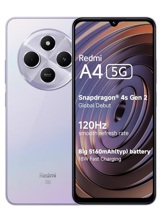 Redmi A4 5G – 4GB RAM 128GB Storage Sparkle Purple IND