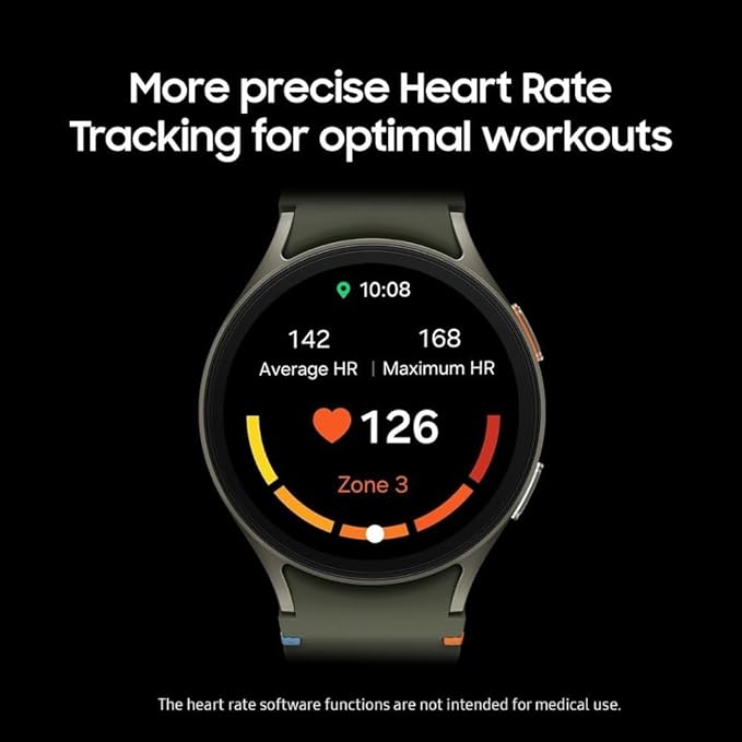 ساعة سامسونج جالاكسي Ai Watch 7 (إصدار أمريكا اللاتينية SM-L310N) (44 مم) - نصائح صحية بلوتوث، تتبع معدل ضربات القلب، مراقبة النوم، متتبع اللياقة البدنية (فضي)