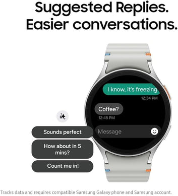 Samsung Galaxy Ai Watch 7 Latin American Version SM-L310N (44mm) Bluetooth Wellness Tips, Heart Rate Tracking, Sleep Monitor, Fitness Tracker (Silver)