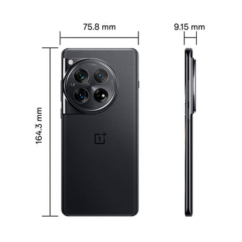 OnePlus 12 5G ثنائي الشريحة - ذاكرة وصول عشوائي (RAM) سعة 16 جيجابايت، وسعة تخزين 512 جيجابايت - أسود حريري (الإصدار الدولي)