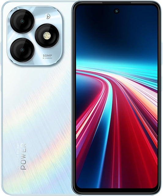 Itel P55 4G (8GB+256GB) | Upto 24GB RAM with Memory Fusion & 256GB ROM| 50MP AI Dual Rear Camera & 8MP Front Camera| 5000mAh Battery with 18W Charger | Dynamic Bar|UFS 2.2 (Aurora Blue)